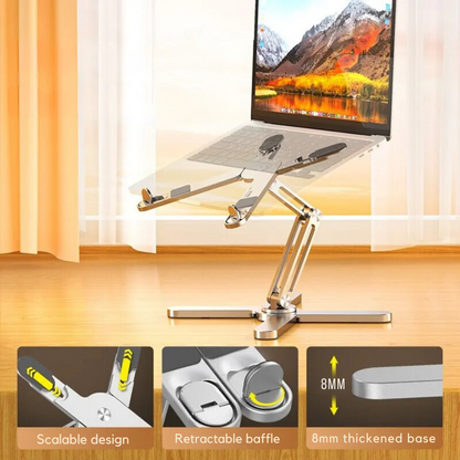 Smart Align: Foldable & Rotating Laptop Stand