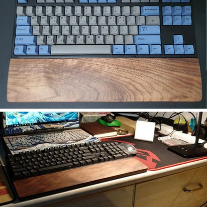 Walnut ErgoComfort Wrist Rest