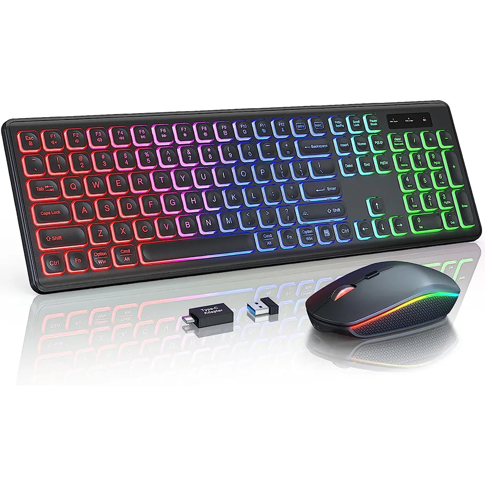 Smart RGB Ergonomic Keyboard and Mouse Combo