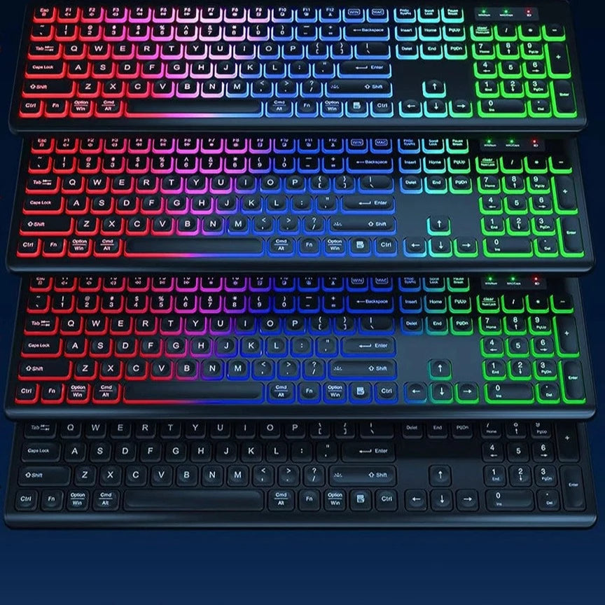 Smart RGB Ergonomic Keyboard and Mouse Combo