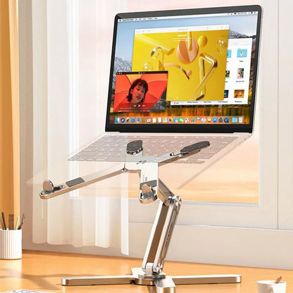 Smart Align: Foldable & Rotating Laptop Stand