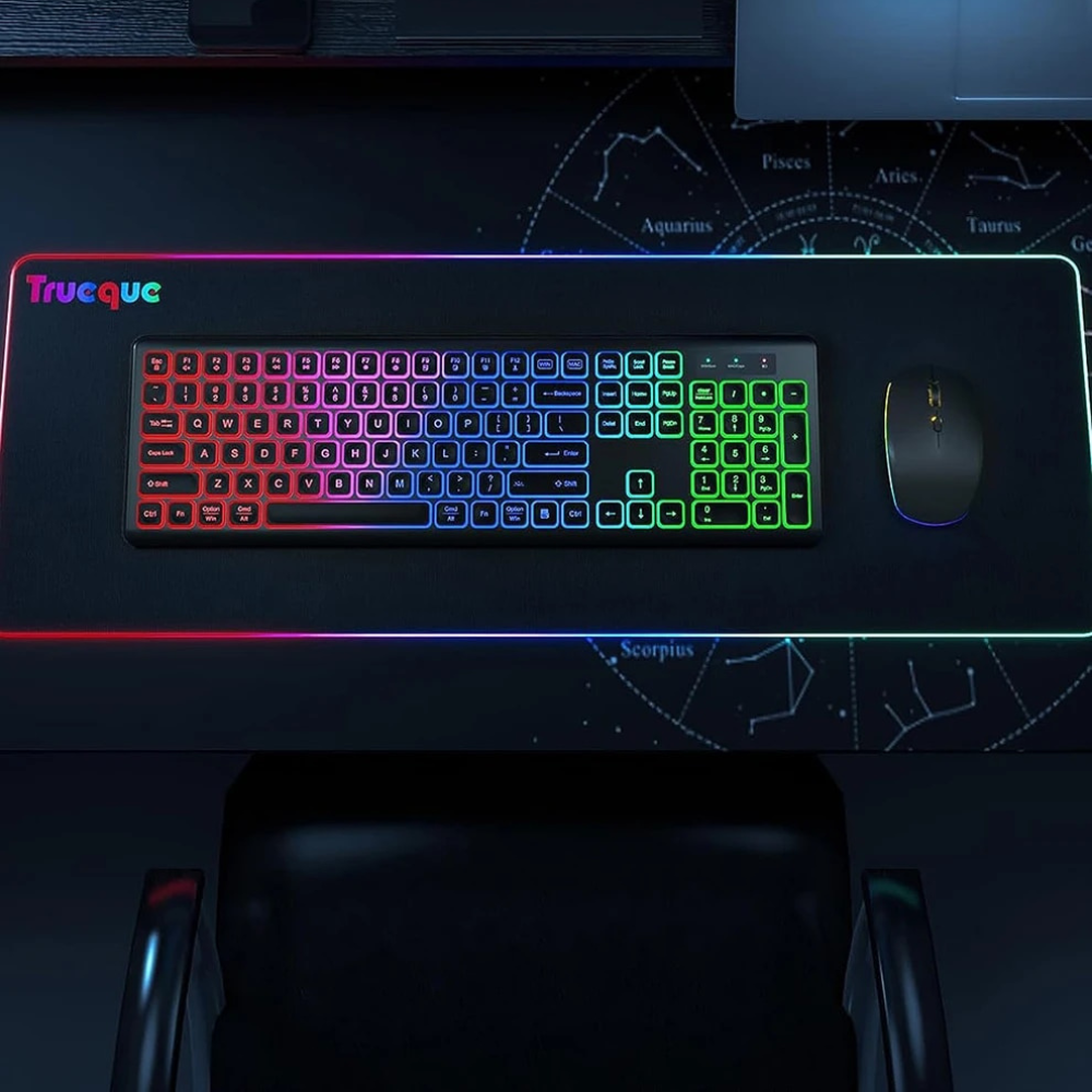 Smart RGB Ergonomic Keyboard and Mouse Combo